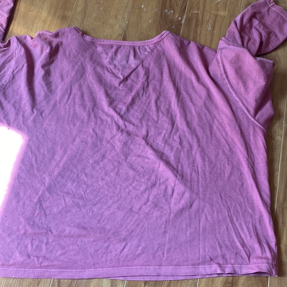 Tommy Jeans vintage style cropped long sleeve size L - Picture 4 of 6